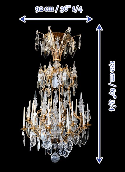 Twenty-Four-Arm Chandelier Based on Château de Versailles Chandeliers, 20th century Twenty-Four-Arm Chandelier Based on Château de Versailles Chandeliers, 20th century-15
