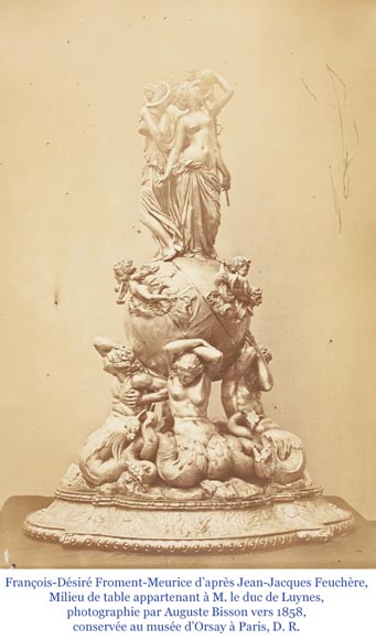 Jean-Jacques FEUCHÈRE (attributed to), Jardiniere with Three Tritonesses in Porphyry and Marble, first half of the 19th century Jean-Jacques FEUCHÈRE (attributed to), Jardiniere with Three Tritonesses in Porphyry and Marble, first half of the 19th century-15