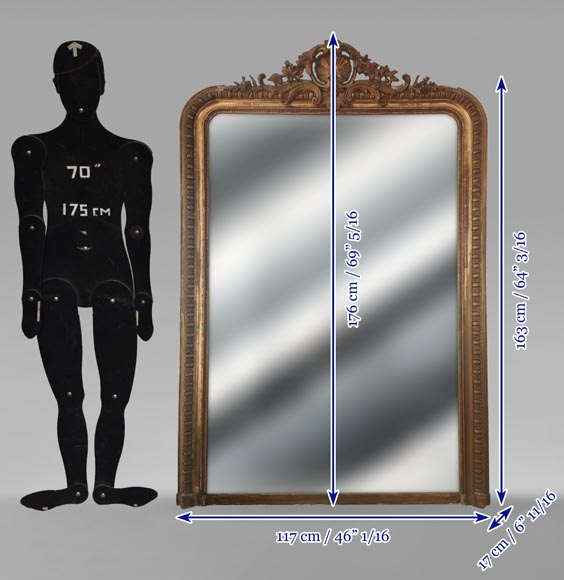 Louis XV-style gilded trumeau Louis XV-style gilded trumeau-7