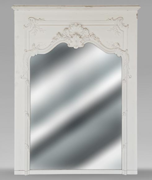 Louis XV style trumeau decorated with a beautiful shell Louis XV style trumeau decorated with a beautiful shell-0