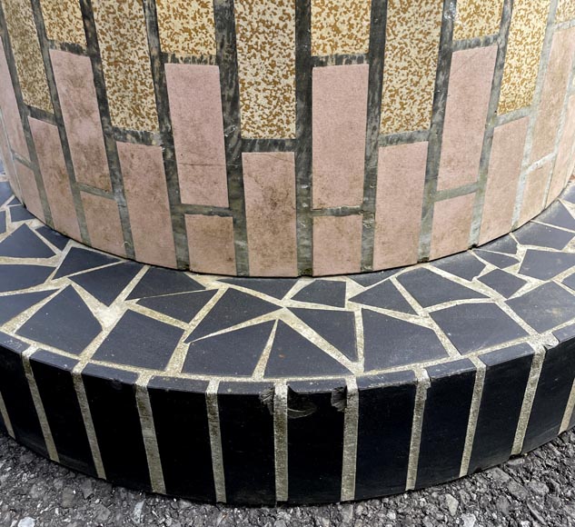 Well Decorated With Polychrome Ceramic Tiles, 1980s Well Decorated With Polychrome Ceramic Tiles, 1980s-6