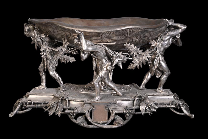 CAILAR, BAYARD & CIE – Table centerpiece featuring Native Americans-1
