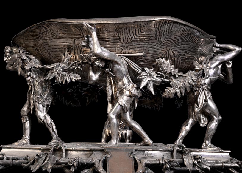 CAILAR, BAYARD & CIE – Table centerpiece featuring Native Americans-2