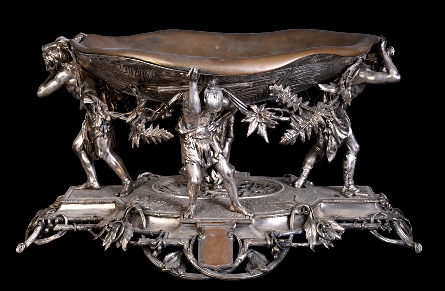 CAILAR, BAYARD & CIE – Table centerpiece featuring Native Americans-7