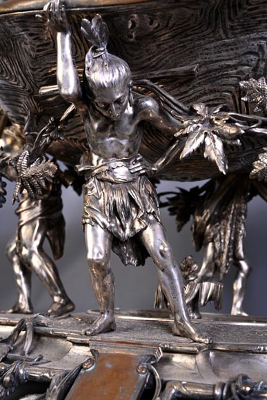 CAILAR, BAYARD & CIE – Table centerpiece featuring Native Americans-8