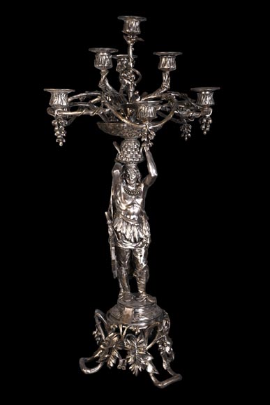 CAILAR, BAYARD & CIE – Table centerpiece featuring Native Americans-14