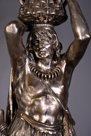 CAILAR, BAYARD & CIE – Table centerpiece featuring Native Americans-15