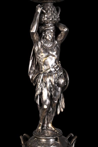 CAILAR, BAYARD & CIE – Table centerpiece featuring Native Americans-22