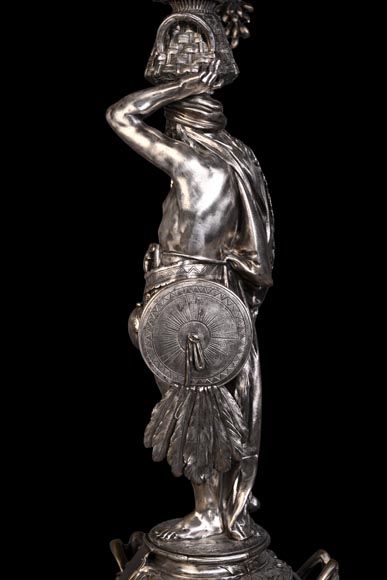 CAILAR, BAYARD & CIE – Table centerpiece featuring Native Americans-23