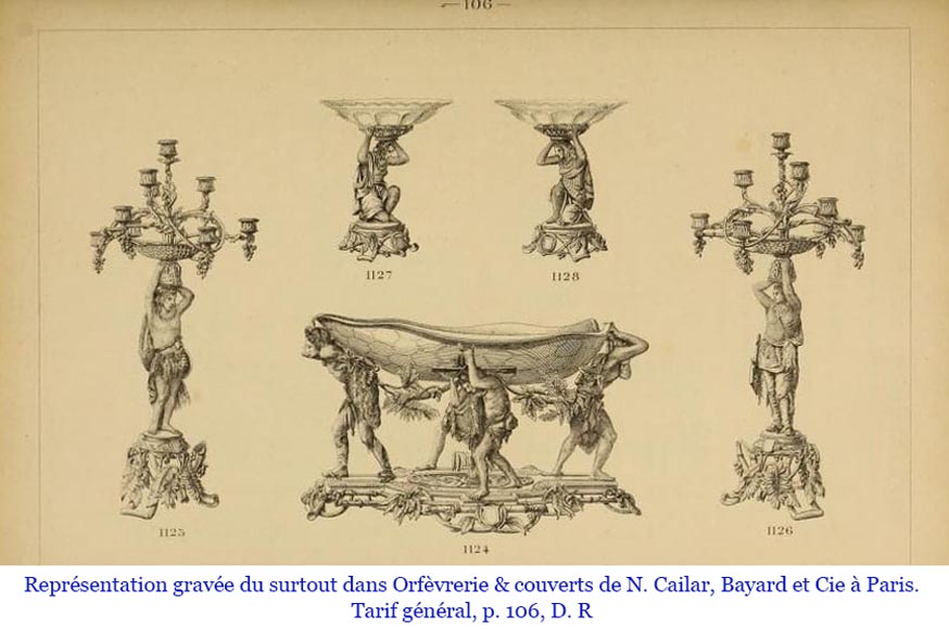 CAILAR, BAYARD & CIE – Table centerpiece featuring Native Americans-31