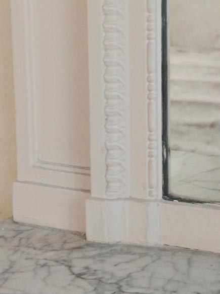 Louis XVI style trumeau decorated with a wreath of flowers Louis XVI style trumeau decorated with a wreath of flowers-6