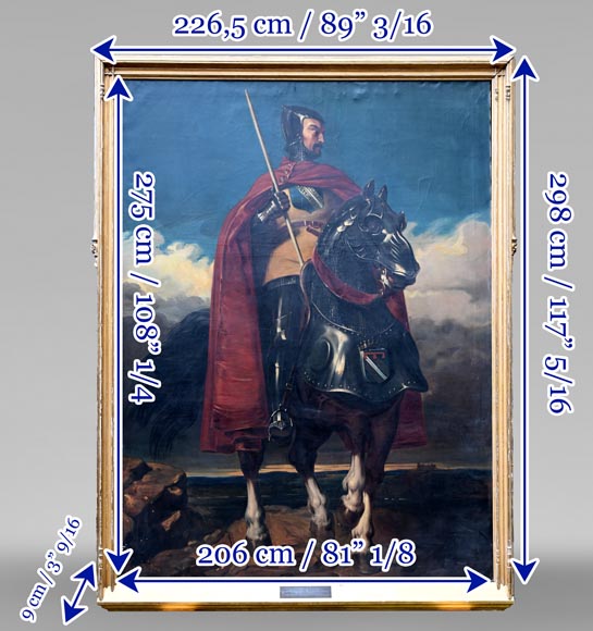 E. BRUN after Jules-Claude ZIEGLER, Portrait of Louis de Champagne, Count of Sancerre, 1920 E. BRUN after Jules-Claude ZIEGLER, Portrait of Louis de Champagne, Count of Sancerre, 1920-15