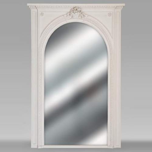 Louis XVI style trumeau surmounted by a ribbon