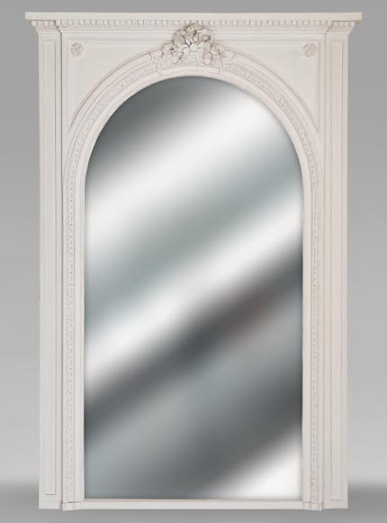 Louis XVI style trumeau surmounted by a ribbon Louis XVI style trumeau surmounted by a ribbon-0