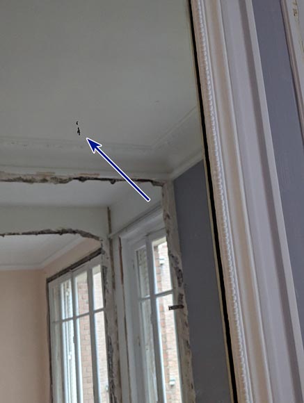 Louis XVI style trumeau adorned with an arch and wreaths of flowers Louis XVI style trumeau adorned with an arch and wreaths of flowers-6