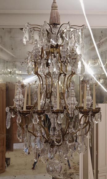 Pair of modern crystal chandeliers, Versailles models Pair of modern crystal chandeliers, Versailles models-4