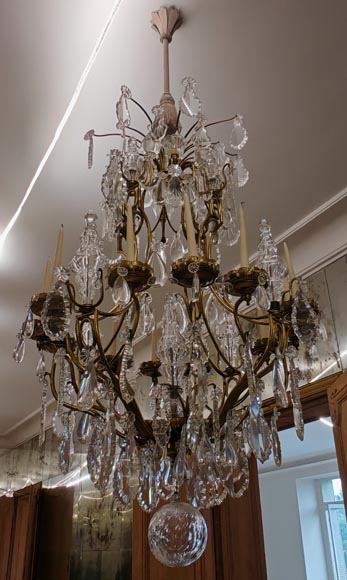 Pair of modern crystal chandeliers, Versailles models Pair of modern crystal chandeliers, Versailles models-5