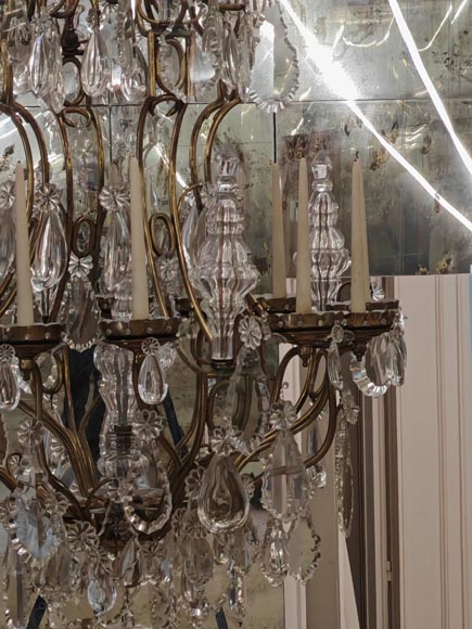 Pair of modern crystal chandeliers, Versailles models Pair of modern crystal chandeliers, Versailles models-12