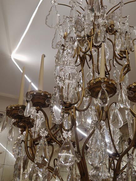 Pair of modern crystal chandeliers, Versailles models Pair of modern crystal chandeliers, Versailles models-13