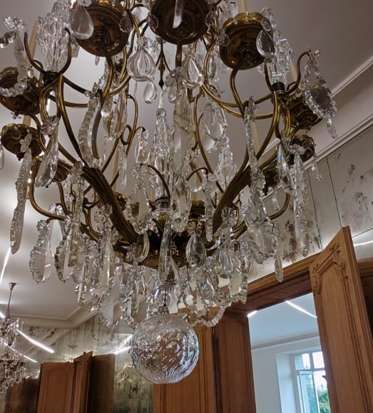 Pair of modern crystal chandeliers, Versailles models Pair of modern crystal chandeliers, Versailles models-21