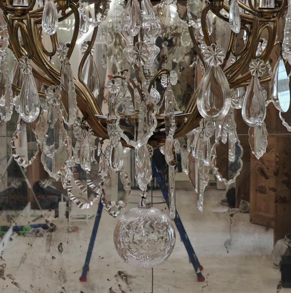 Pair of modern crystal chandeliers, Versailles models Pair of modern crystal chandeliers, Versailles models-24