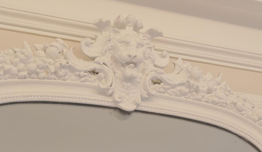 Napoleon III style trumeau adorned with lion's head Napoleon III style trumeau adorned with lion's head-2