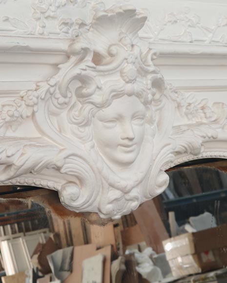 Napoleon III style trumeau surmounted by a woman's mask Napoleon III style trumeau surmounted by a woman's mask-2