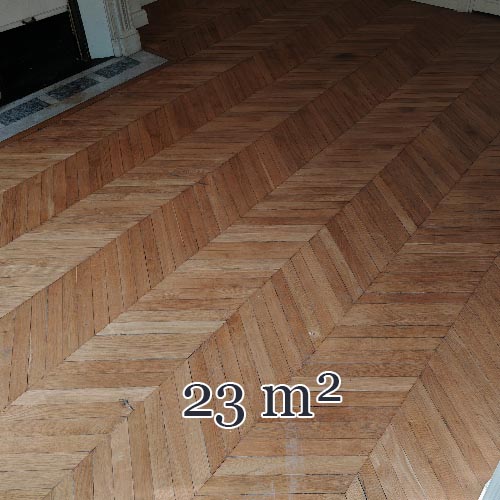 23 m² lot of Hungarian point wood flooring
