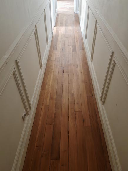 Lot of approximately 7 m² of linear parquet flooring Lot of approximately 7 m² of linear parquet flooring-1