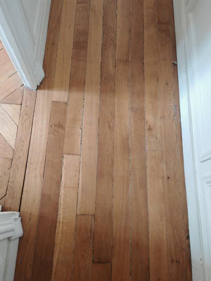 Lot of approximately 7 m² of linear parquet flooring Lot of approximately 7 m² of linear parquet flooring-4