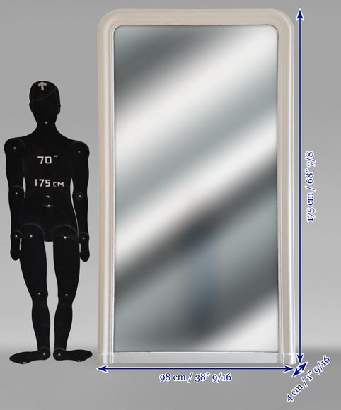 Louis XVI style trumeau decorated with a frieze of pearls Louis XVI style trumeau decorated with a frieze of pearls-4