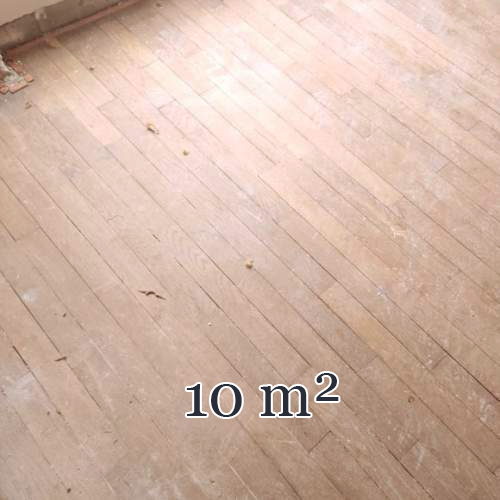 Lot of approximately 10 m² of linear parquet flooring