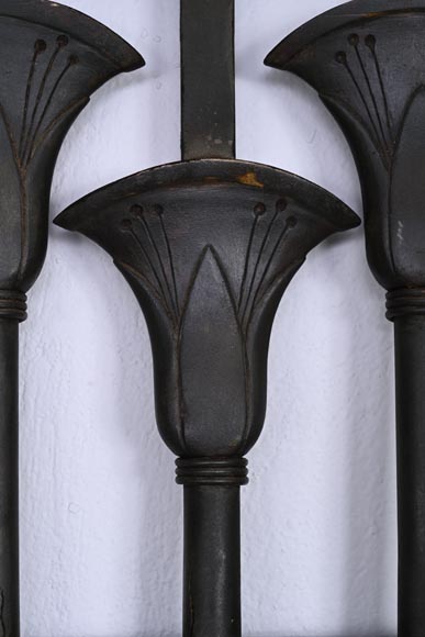 Sliding Gate with Egyptian-Inspired Design, circa 1880 Sliding Gate with Egyptian-Inspired Design, circa 1880-3