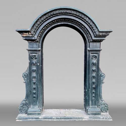 Cast Iron Window Frame, Napoleon III Style, 19th Century