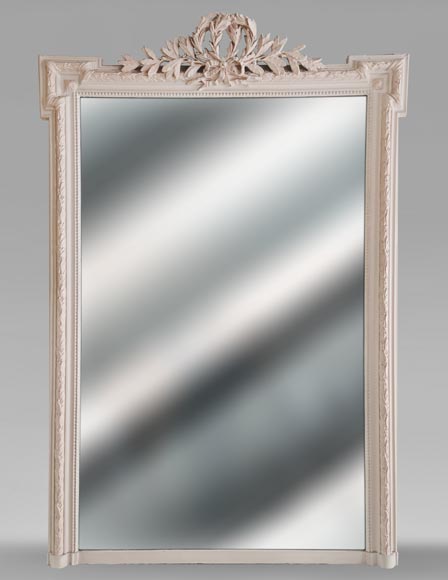 Louis XVI style trumeau surmounted by a double laurel wreath Louis XVI style trumeau surmounted by a double laurel wreath-0