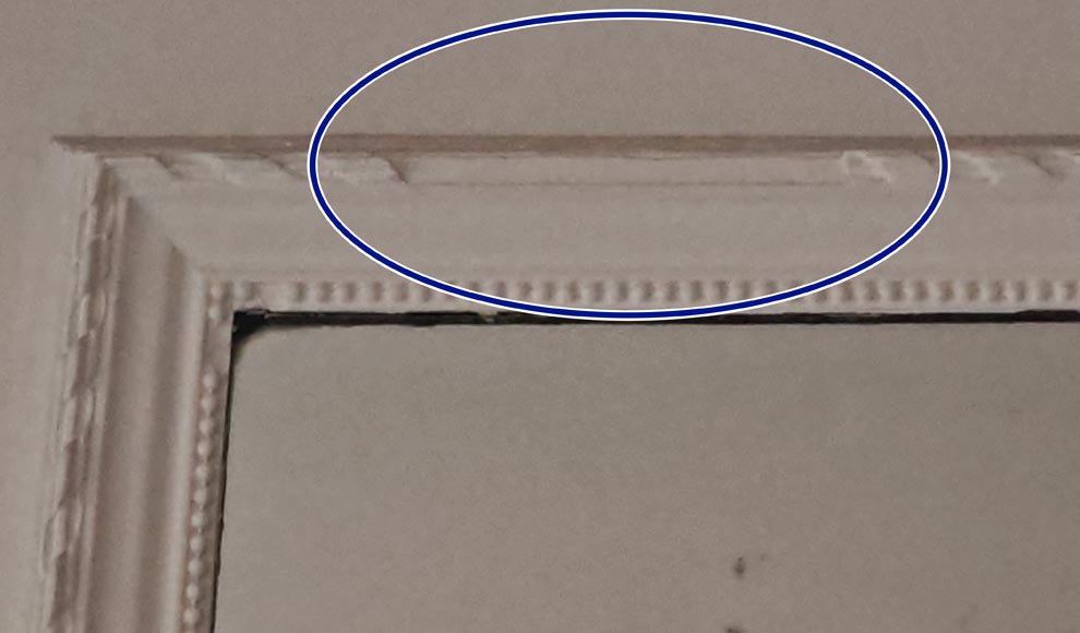 Louis XVI style trumeau decorated with pearls Louis XVI style trumeau decorated with pearls-2