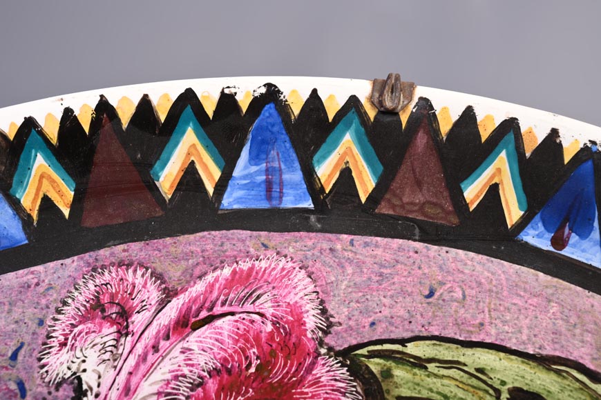 BALLEROY & Co. (porcelain), Joseph Albert PONSIN (painter), Pair of Decorative Plates Adorned with Portraits of an Assyrian Man and Woman, 1876? BALLEROY & Co. (porcelain), Joseph Albert PONSIN (painter), Pair of Decorative Plates Adorned with Portraits of an Assyrian Man and Woman, 1876?-6