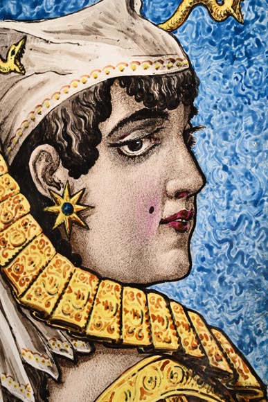 BALLEROY & Co. (porcelain), Joseph Albert PONSIN (painter), Pair of Decorative Plates Adorned with Portraits of an Assyrian Man and Woman, 1876? BALLEROY & Co. (porcelain), Joseph Albert PONSIN (painter), Pair of Decorative Plates Adorned with Portraits of an Assyrian Man and Woman, 1876?-17