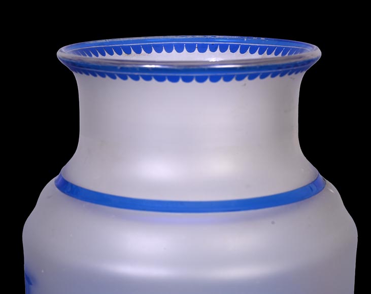 Jacques Louis KESSLER, Pair of Vases Engraved with Greek Revival Decor Using the “Kessler” Process, mid-19th century-5