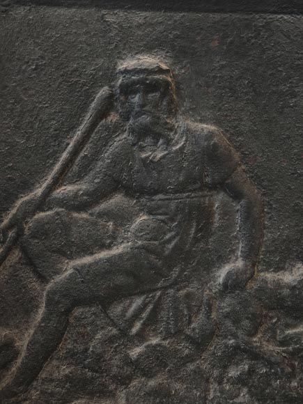 Fireback depicting Pluto and Cerberus Fireback depicting Pluto and Cerberus-1