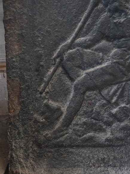 Fireback depicting Pluto and Cerberus Fireback depicting Pluto and Cerberus-3