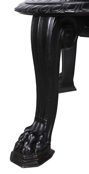 Julien-Nicolas RIVART, Napoleon III Style Gueridon by Julien-Nicolas RIVART – Floral Marquetry on Marble Top-10