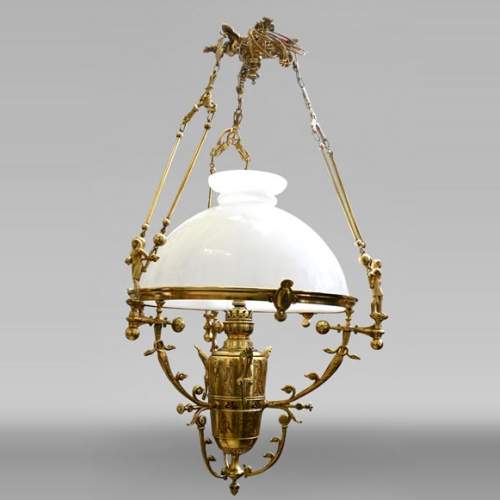 Gilded Bronze Égyptomania Chandelier