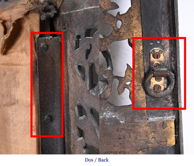 Maison MARNYHAC (attrib.) – Gilt bronze openwork mirror with Vietnamese-style decoration Maison MARNYHAC (attrib.) – Gilt bronze openwork mirror with Vietnamese-style decoration-11