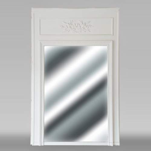 Louis XVI style trumeau decorated with a laurel wreath