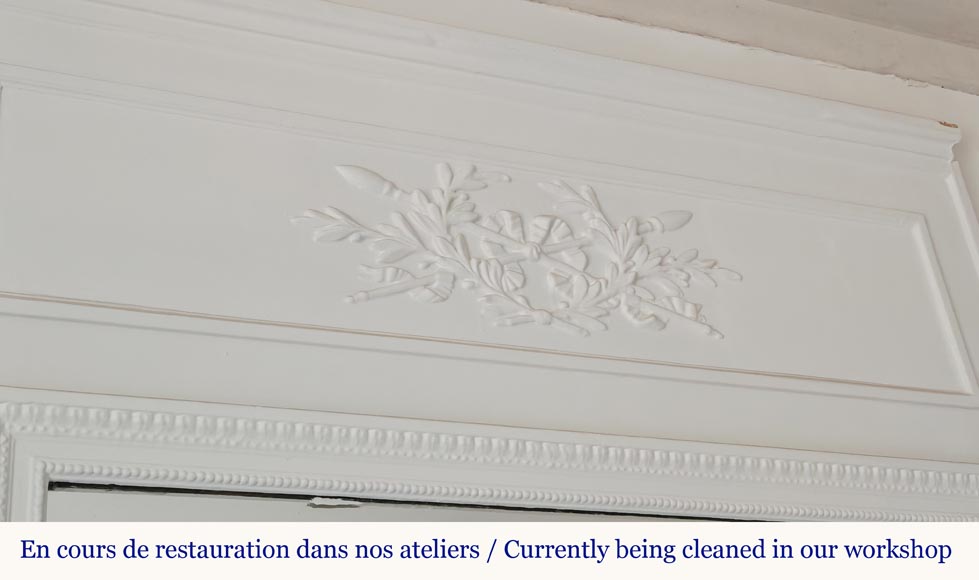 Louis XVI style trumeau decorated with a laurel wreath Louis XVI style trumeau decorated with a laurel wreath-2