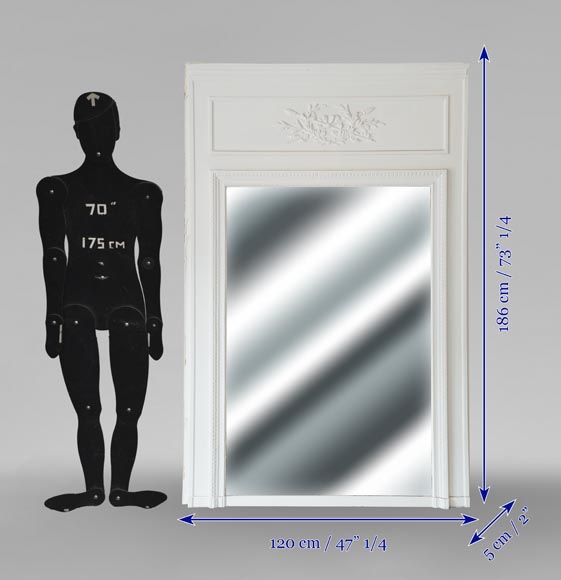 Louis XVI style trumeau decorated with a laurel wreath Louis XVI style trumeau decorated with a laurel wreath-5