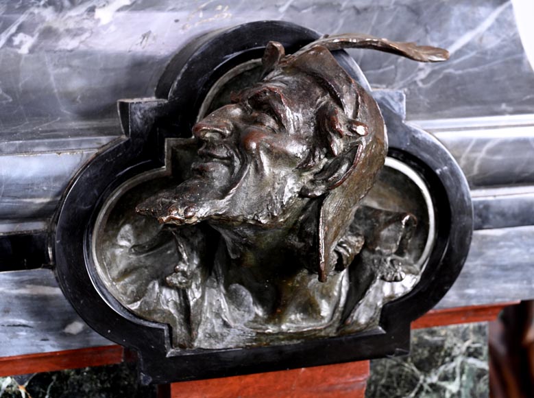 Unique Ensemble : Statue of Marguerite on her Ornate Pedestal Unique Ensemble : Statue of Marguerite on her Ornate Pedestal