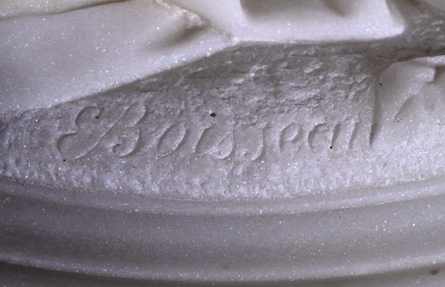 Unique Ensemble : Statue of Marguerite on her Ornate Pedestal Unique Ensemble : Statue of Marguerite on her Ornate Pedestal