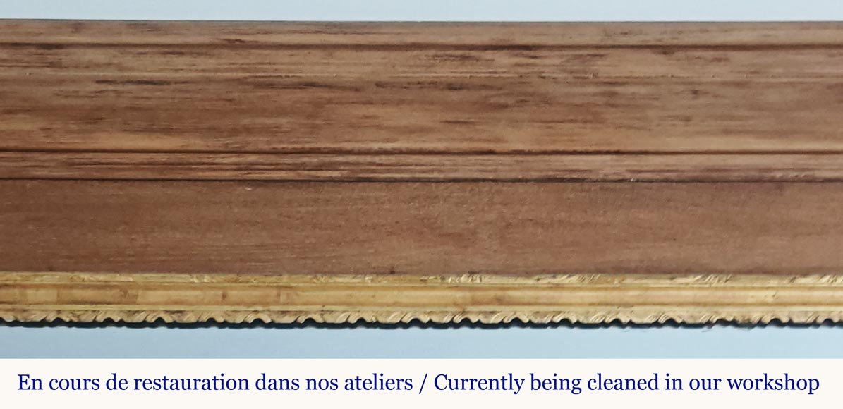 Modern Napoleon III style trumeau with gilded palmet Modern Napoleon III style trumeau with gilded palmet-1